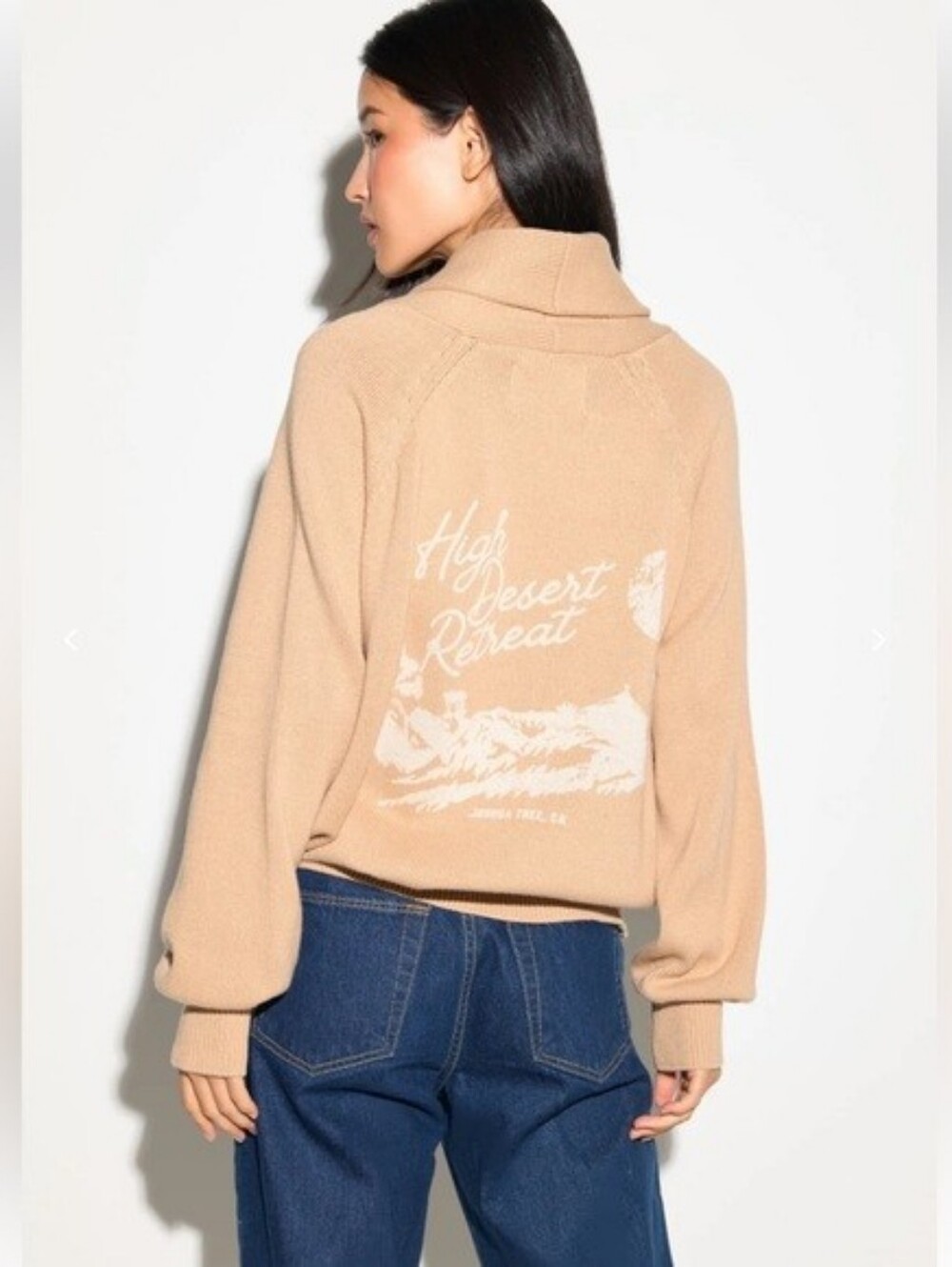 Spiritual Gangster High Desert Retreat Cardigan Sweater Sz.M